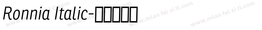 Ronnia Italic字体转换